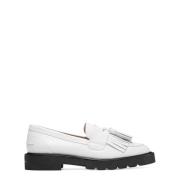 Stijlvolle Mila Lift Lug-Sole Loafers Stuart Weitzman , White , Dames