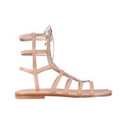 Upgrade je zomerse stijl met platte sandalen Stuart Weitzman , Beige ,...