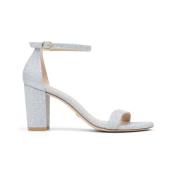 Nearlynude Hoge Hak Sandalen Stuart Weitzman , Gray , Dames