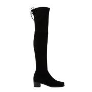 Gedurfde blokhak over-de-knie laarsjes Stuart Weitzman , Black , Dames