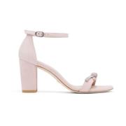 SW BOW Sandaal met Swarovski-kristallen Stuart Weitzman , Beige , Dame...