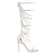 Gladiator PearlDrop Sandaal Stuart Weitzman , Gray , Dames