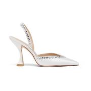 Kristal Xcurve Slingback Pump Stuart Weitzman , White , Dames