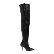 Ultrastuart leren laarzen met hak Stuart Weitzman , Black , Dames