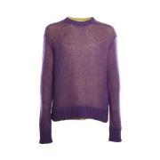 Gebreide kleding met ronde hals en pofmouwen Jil Sander , Purple , Her...