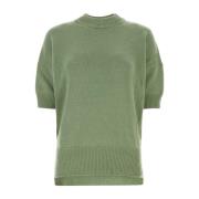 Pastelgroene Wollen Trui Jil Sander , Green , Dames