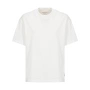 Witte Katoenen Jersey T-shirt voor Dames Jil Sander , White , Dames