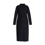 Jas met riem Jil Sander , Black , Dames