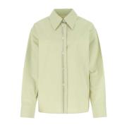 Upgrade je garderobe met oversized poplin shirt Jil Sander , Green , D...