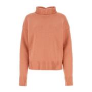 Gezellige Coltrui Gebreide Coltrui voor Vrouwen Jil Sander , Orange , ...