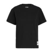 Klassiek T-Shirt Jil Sander , Black , Dames