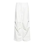 Ontspannen zittende katoenen broek Jil Sander , White , Heren