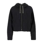 Zwarte nylon blend sweatshirt Jil Sander , Black , Dames