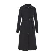 Belted Coats Jil Sander , Black , Dames