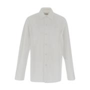 Biologisch Poplin Overhemd Jil Sander , White , Heren