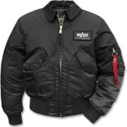 Vluchtjack Alpha Industries , Black , Heren