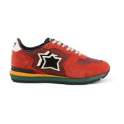 Stoffen en Suède Sneakers met Rubberen Zool Atlantic Stars , Red , Her...