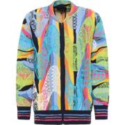 Unieke Zip-through Sweatshirt voor Mannen Carlo Colucci , Multicolor ,...