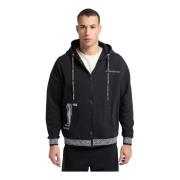 Gebreide Verhaal Hoody Carlo Colucci , Black , Heren