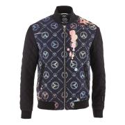 Monogram Bomberjack Carlo Colucci , Black , Unisex