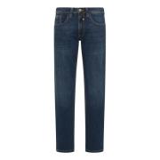 Enrico Stretch Jeans Carlo Colucci , Blue , Heren