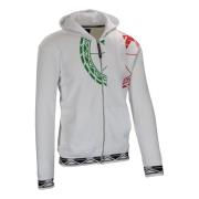 Sweatshirt met ritssluiting en uniek design Carlo Colucci , White , He...