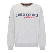 Unieke Atletico Sweatshirt Carlo Colucci , Gray , Heren