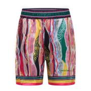 Kleurrijke Border Shorts Carlo Colucci , Pink , Heren