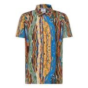 Bedrukt De Barba Polo Shirt Carlo Colucci , Multicolor , Heren