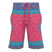 Heren Logo Clement Sweatshorts Carlo Colucci , Multicolor , Heren