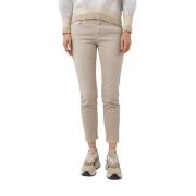 Beige Slim Fit Cropped Jeans Closed , Beige , Dames