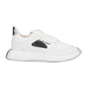 Italiaanse Leren Sneakers voor Heren Giuseppe Zanotti , White , Heren