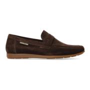 Donkerbruine Suède Heren Mocassin Mephisto , Brown , Heren