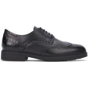 Fernand - zwarte leren veterschoen Mephisto , Black , Heren