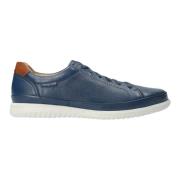 Blauwe Leren Sneakers voor Heren Mephisto , Blue , Heren