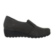 Damesloafer met brede pasvorm en sleehak Mephisto , Gray , Dames