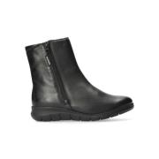 Comfortabele Leren Enkellaars voor Dames Mephisto , Black , Dames