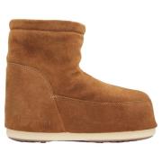 Debossed Logo Icon Lage Laarzen Moon Boot , Brown , Dames