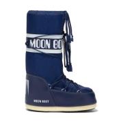 Blauwe MB Icon Nylon Schoenen Moon Boot , Blue , Dames