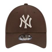 Bruine Gestructureerde Hoed met Verstelbare Strapback New Era , Brown ...