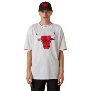 Korte mouw T-shirt Chicago Bulls Mesh Logo New Era , White , Heren
