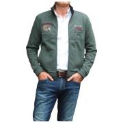 Ritssluiting Militaire Gilet Aeronautica Militare , Green , Heren