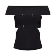 Top met uitsparingen Alexander McQueen , Black , Dames