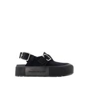 Mount Slick Sandalen - Zwart/Zilver Leer Alexander McQueen , Black , H...