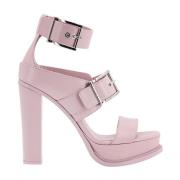 Roze Gewatteerde Sandalen Ss23 Alexander McQueen , Pink , Dames