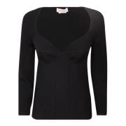 Gedetailleerde Bra Top Set Alexander McQueen , Black , Dames