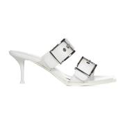 Witte hakmuiltjes met verstelbare bandjes Alexander McQueen , White , ...