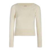 Ronde hals Gebreide trui Alexander McQueen , Beige , Dames