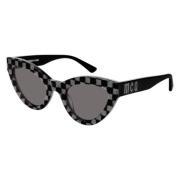 Stijlvolle zonnebril Mq0152S Alexander McQueen , Black , Dames