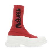 Stijlvolle Sneakers voor Vrouwen Alexander McQueen , Red , Dames